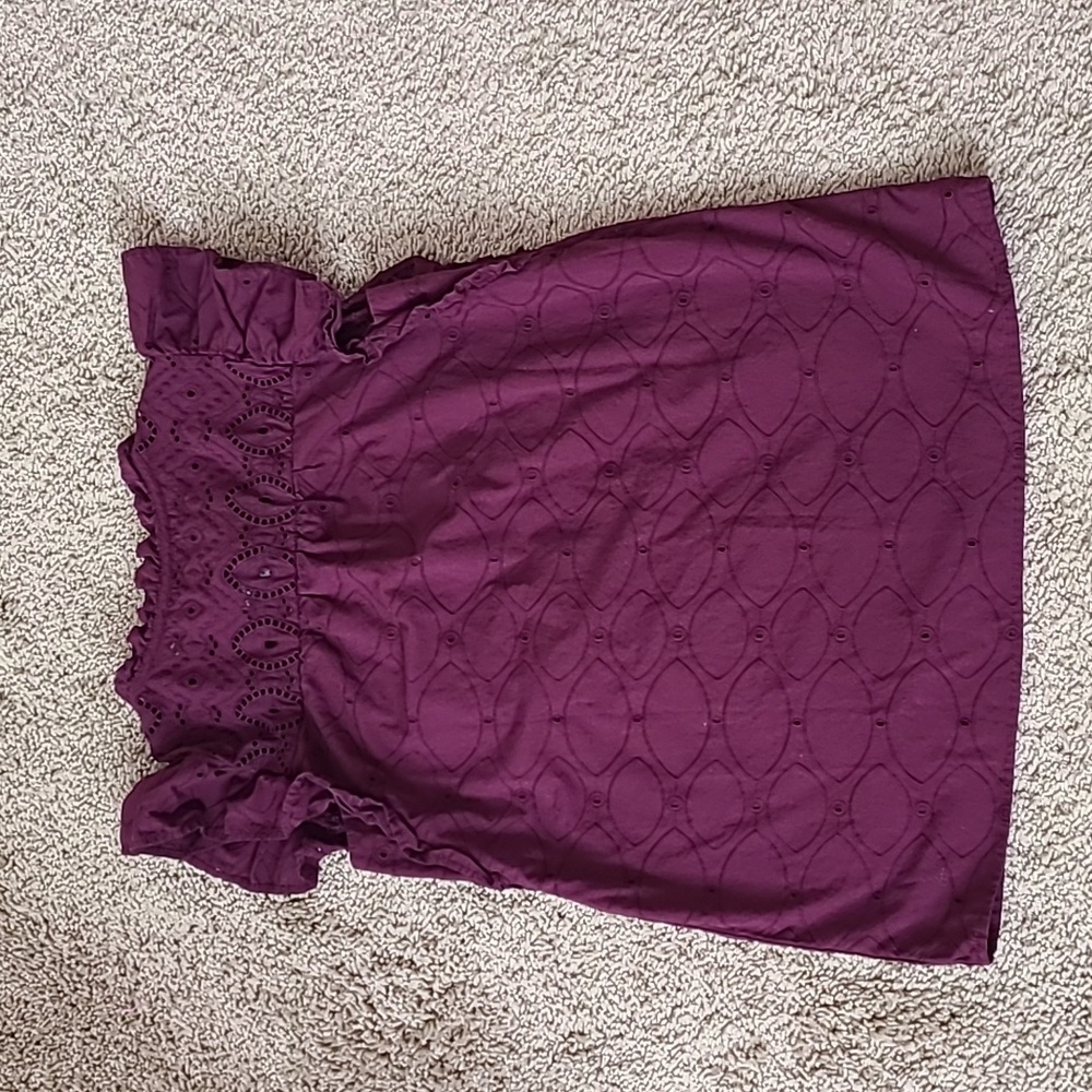 Cotton Purple Blouse - Picture 8 of 13